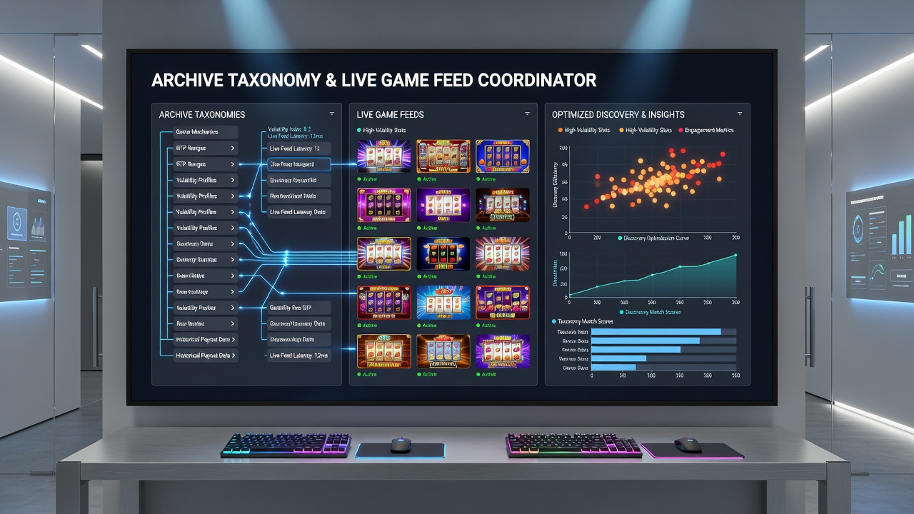 Live feed integration flowchart connecting slot databases to discovery algorithms