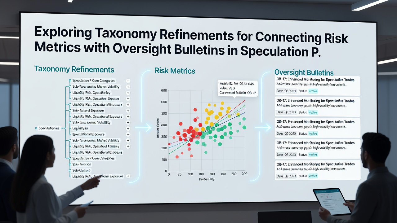 Detailed view of connected risk metric categories and regulatory bulletin feeds in an integrated platform interface