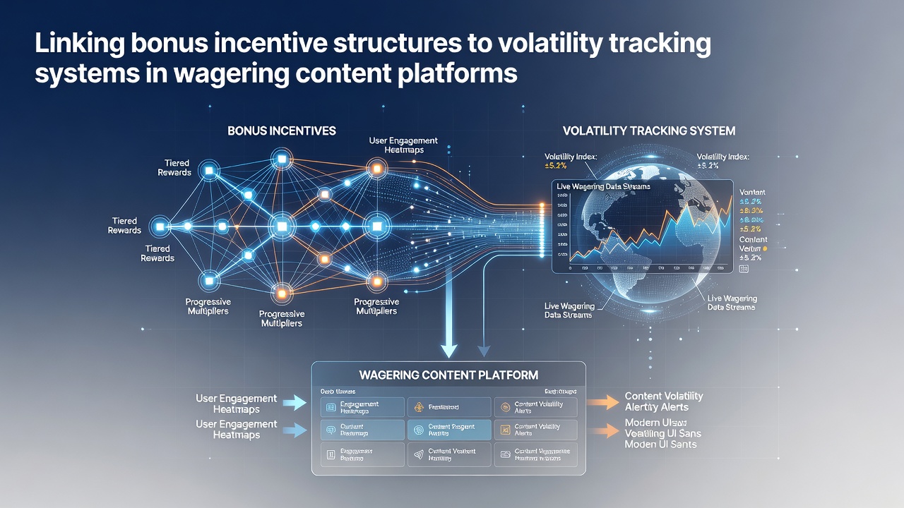 Diagram showing integration of bonus incentives with volatility metrics in wagering platforms