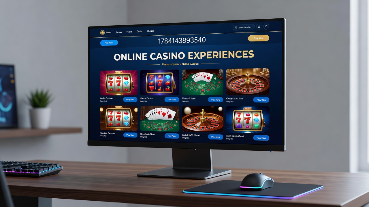 Close-up view of online casino dashboard displaying game categories, balance information, and promotional banners on a tablet screen